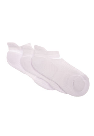 Womens 3pk White Cushion Sole Trainer Socks