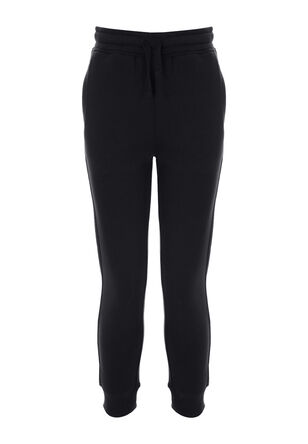 Older Boys Plain Black Joggers 