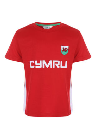 Younger Boys Red Wales T-Shirt Cymru