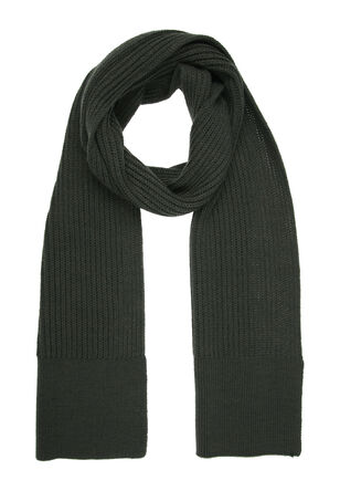 Mens Grey Knitted Scarf