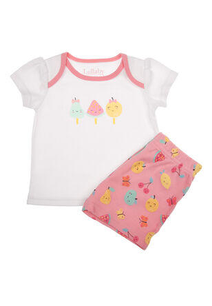 Baby Girl Pink Fruit Pyjamas Set 