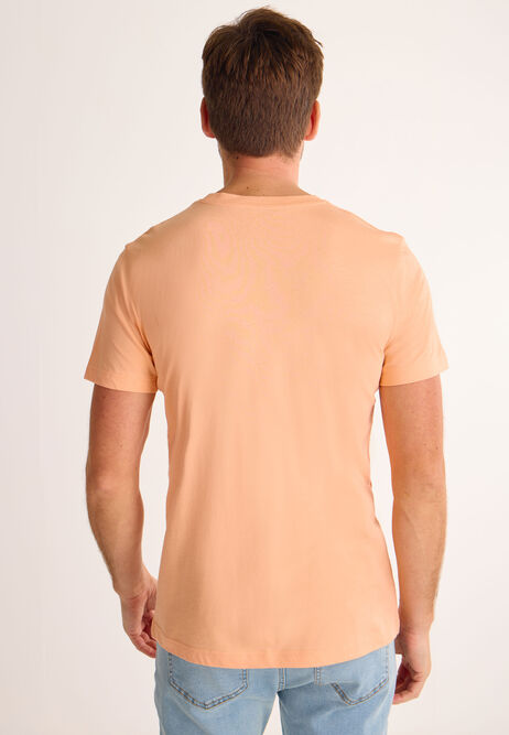Mens Light Orange Basic T-Shirt