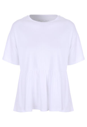 Womens White Smock T-shirt
