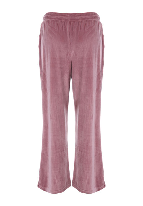 Womens Pink Velour Pyjama Trousers | Peacocks
