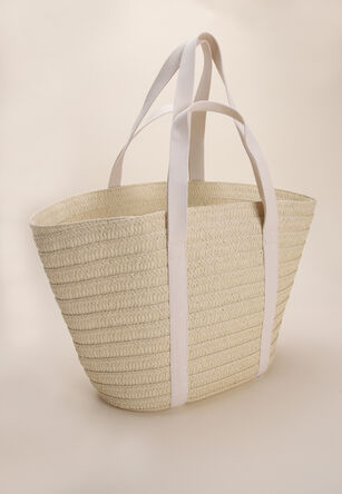 Womens Straw Basket Tote Bag