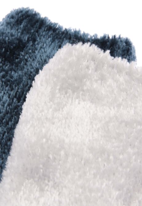 Womens 2pk Blue & Cream Velvet Socks