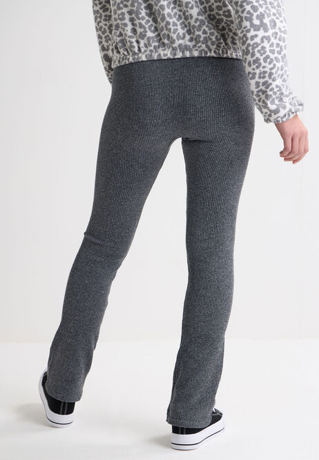 Older Girls Grey Bootcut Seamless Leggings