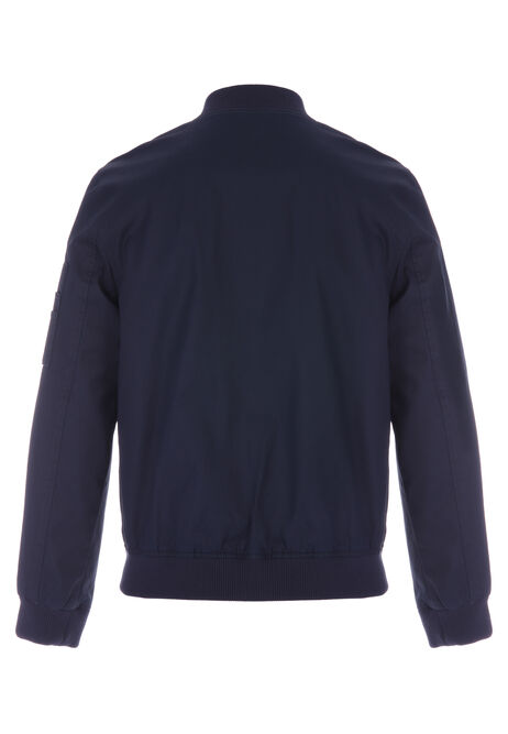 Mens Plain Navy Jacket Bomber