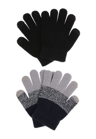 Older Boy 2pk Black Magic Gloves