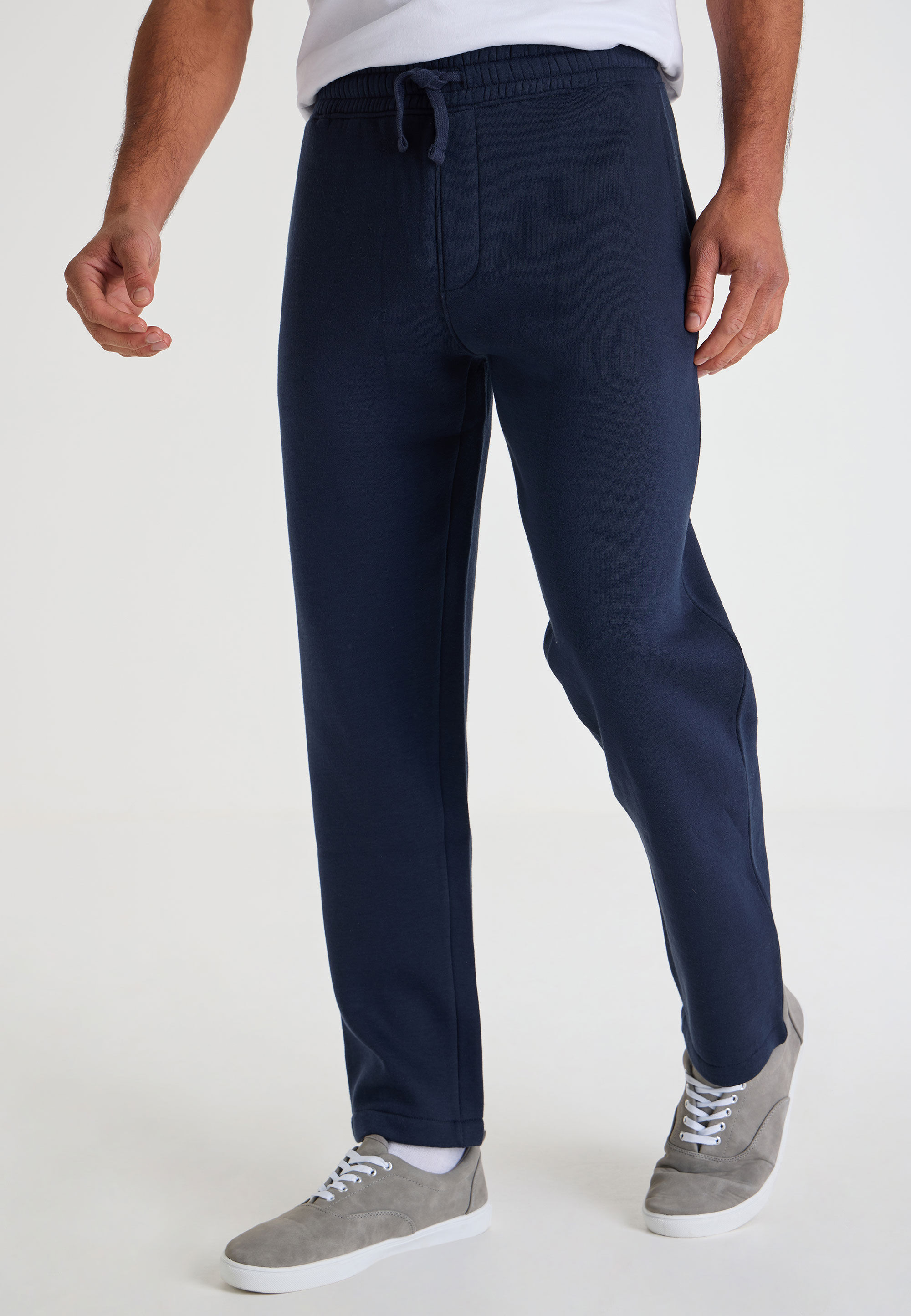 Navy straight leg joggers top