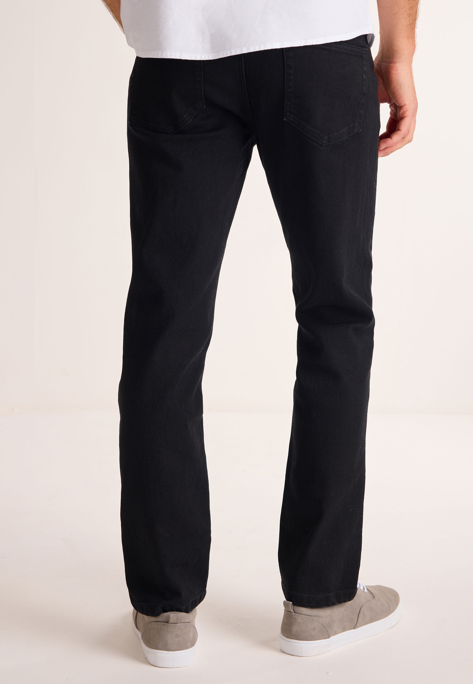 Mens Black Straight Leg Jeans Peacocks