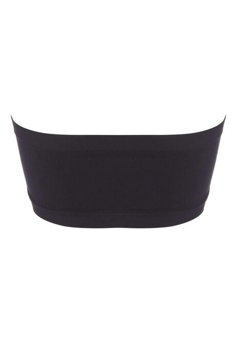 Womens Black Seamfree Bandeau Bra