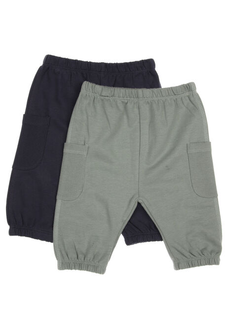 Baby Boys 2pk Khaki & Navy Joggers