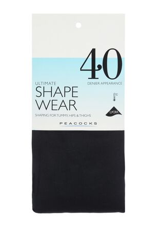 Womens Black 40 Denier Ultimate Shapewear Tights