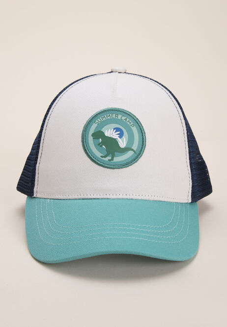 Younger Boy Cream Trucker Cap 