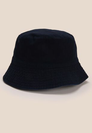Mens Navy Reversible Bucket Hat