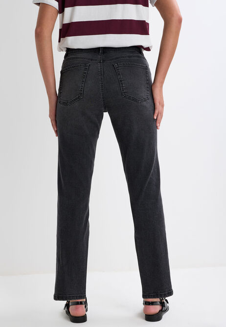 Womens Black Plain Slim Jeans