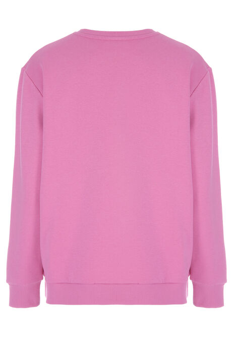 Womens Pink Print Sweatshirt