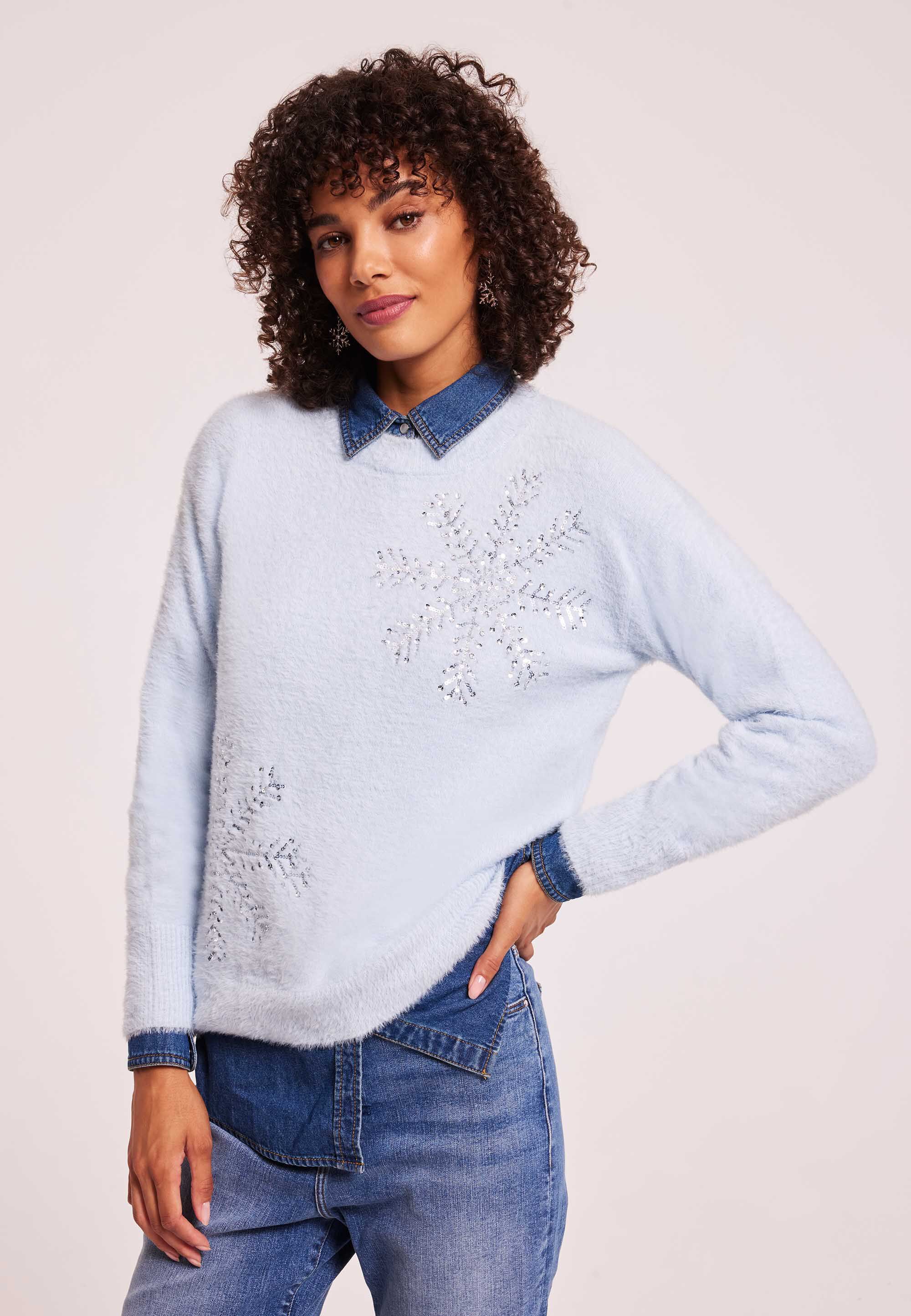 Women s Christmas Jumpers Tops Ladies Xmas Jumpers Peacocks