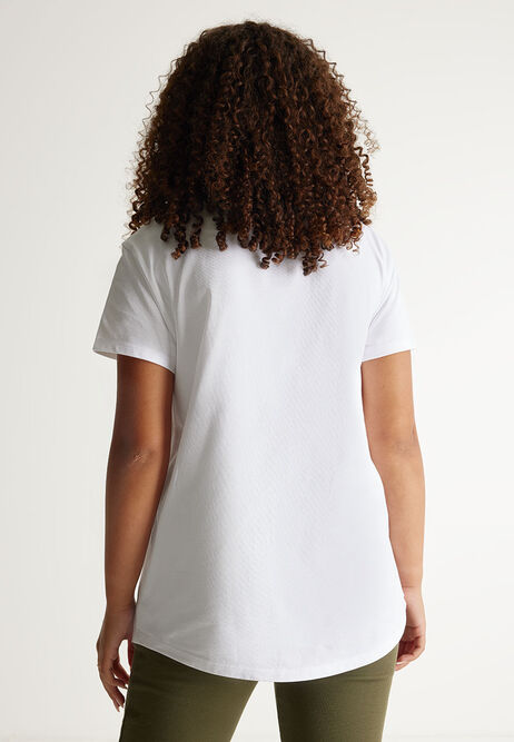Older Girls White Cotton T-Shirt