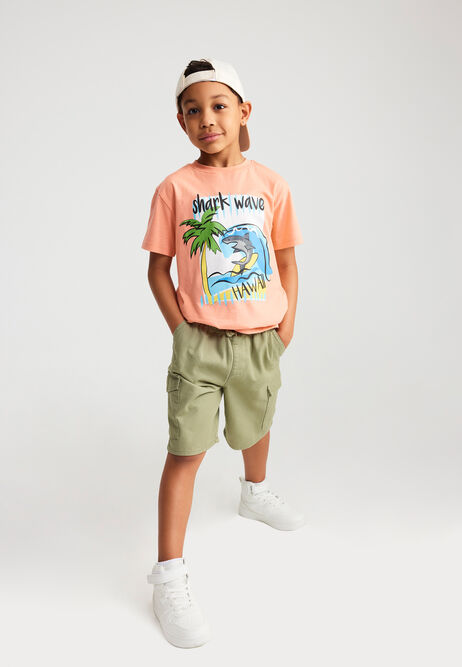 Younger Boys Coral Shark T-shirt