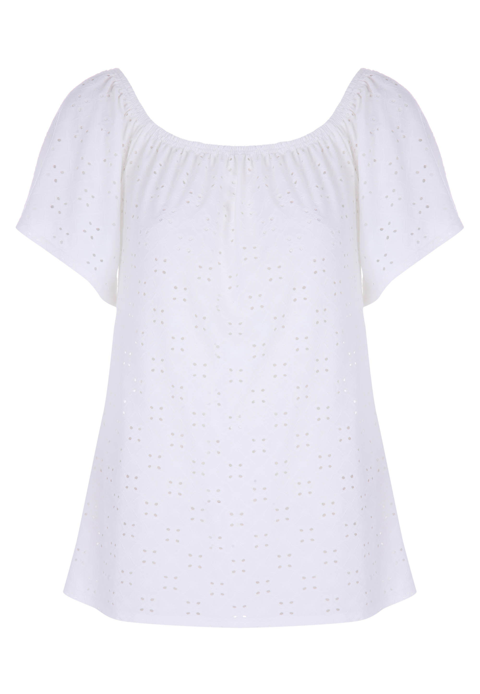 White off the shoulder gypsy top 2025