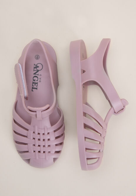 Younger Girls Pink Jelly Sandals