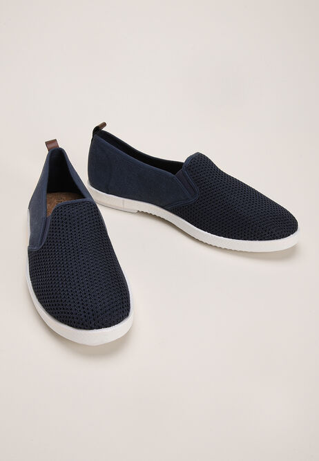 Mens Navy Canvas Skater Shoes