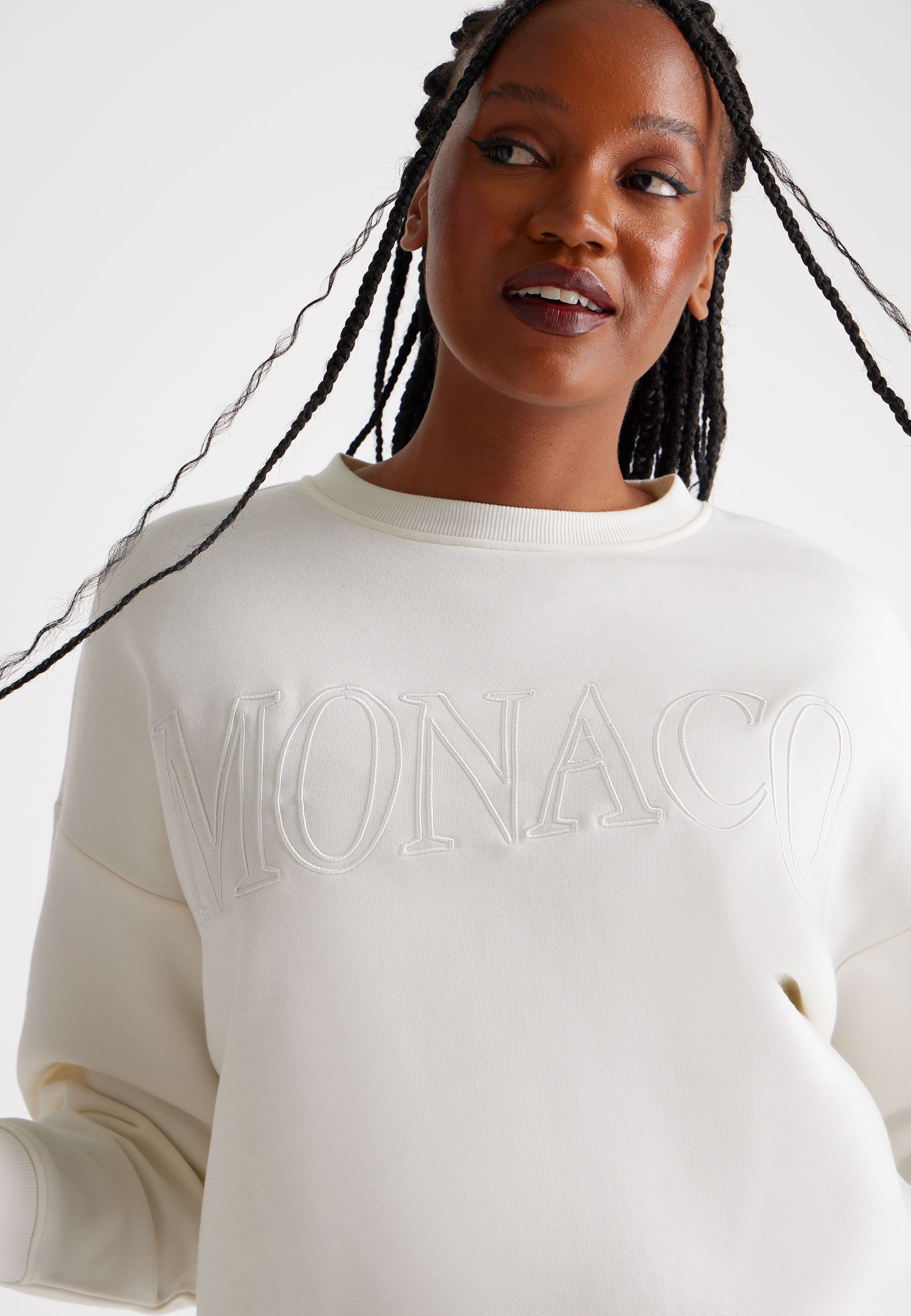 Womens Cream Monaco Sweatshirt | Peacocks