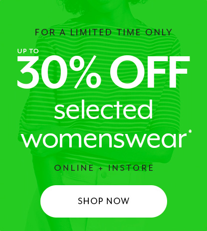 Up To 30% Off Selected Womenswear